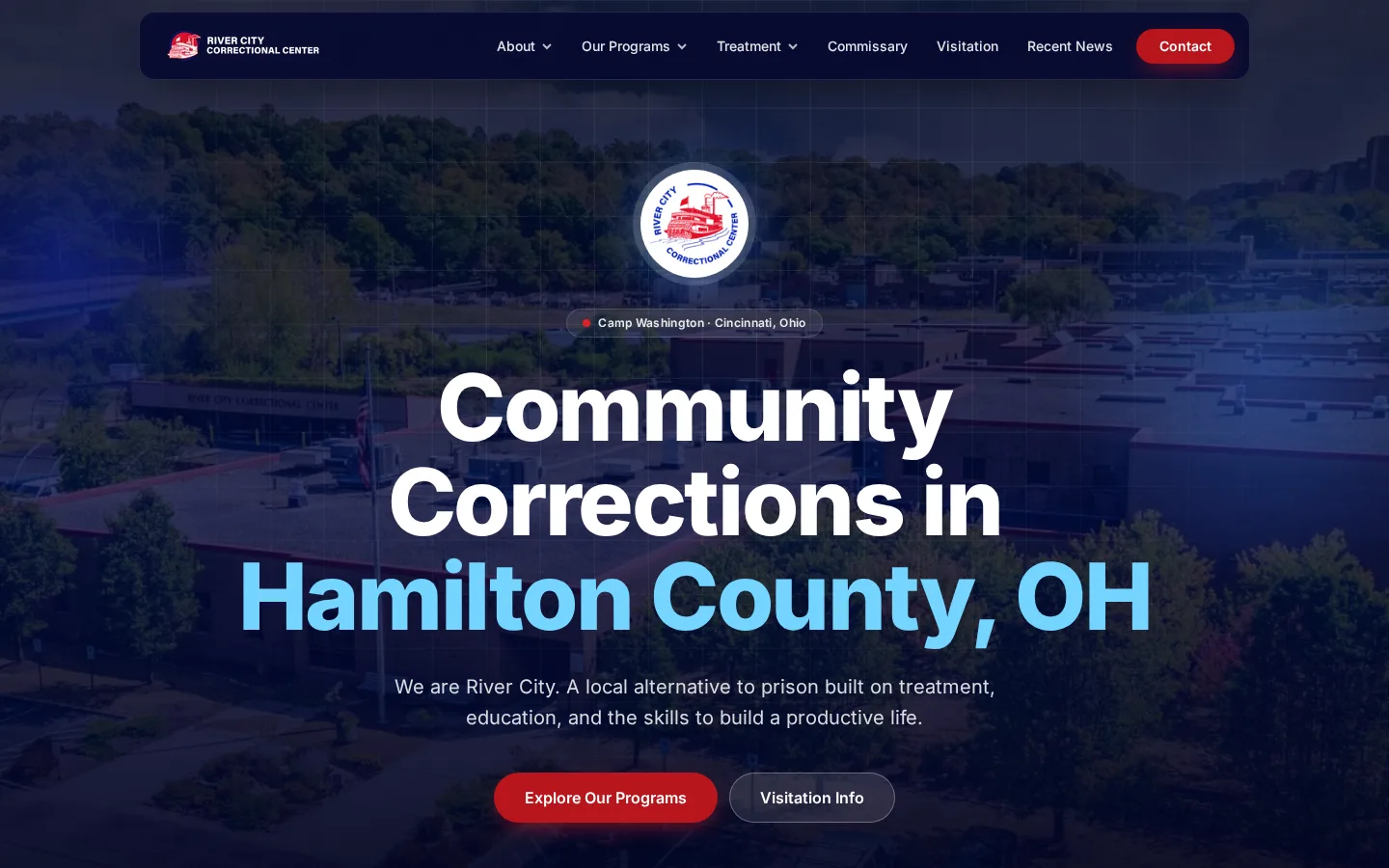 River City Correctional Center website preview
