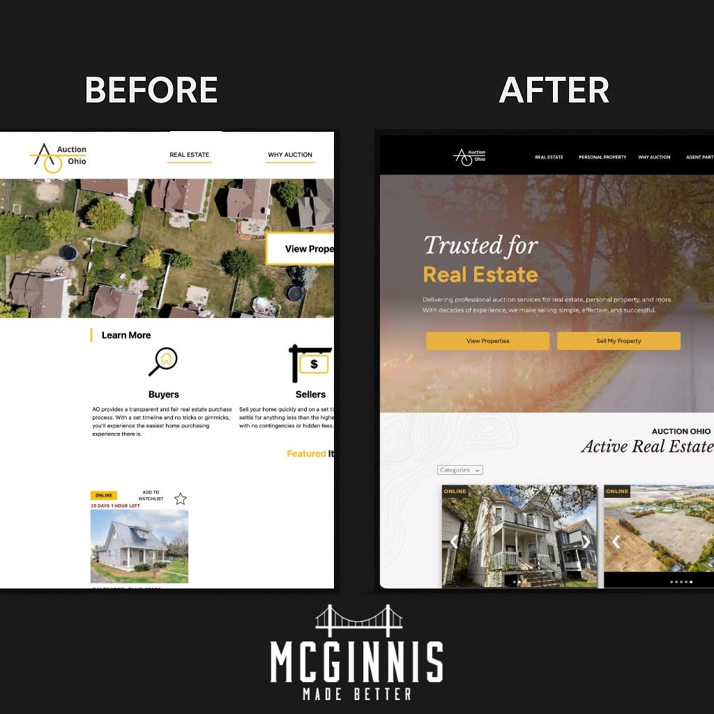 Auction Ohio Real Estate website preview