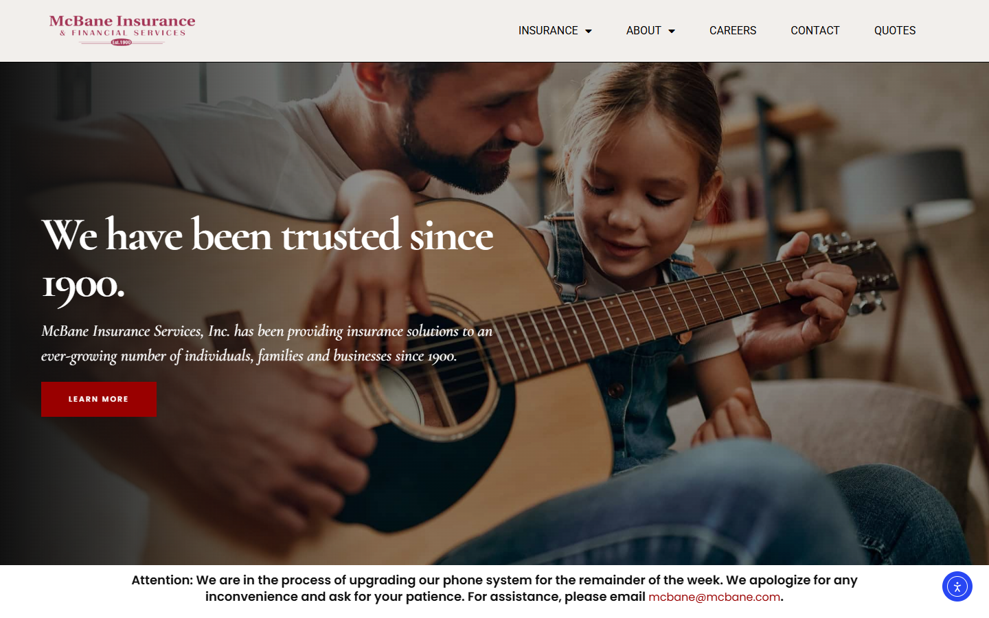 Insurance & Financial Services website design by MCG
